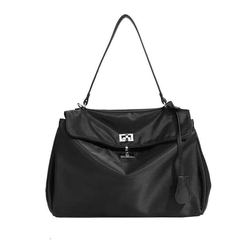 New Niche Design Nylon Buttote Bag Versatile Large Capacity Commuter Hand-Held Shoulder Crossbody