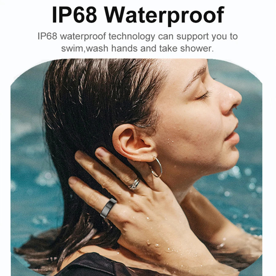 Smart Ring 2025 Smartring R02 Health Monitoring IP68 Waterproof Multi-sport Modes Bluetooth Sleep Tracker Finger Ring Man 250526