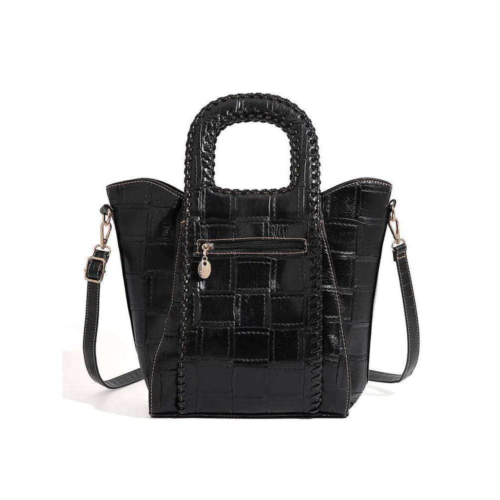 Hot Selling QJBY Women's Fashion Tote Bags New In Handbag Designer Brand High-End Leather Large Capacity Multi-Layer Send Wallet