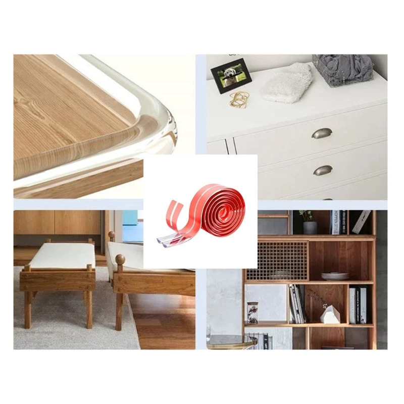 1/2M Table Edge Guard Furniture Corner Protector Strip Self Adhesive Transparent Kids Collision Proof Soft Bumper Baby Safety 250530