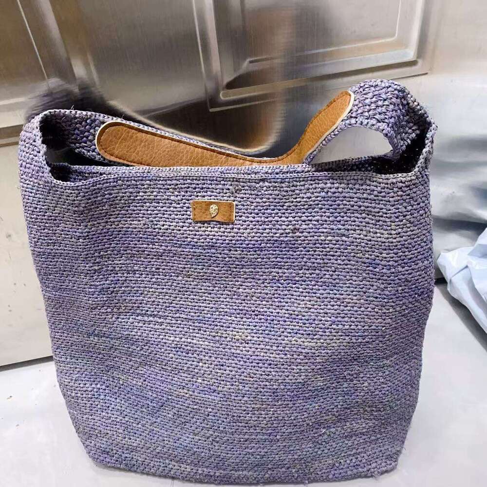 Straw Beach Tote Korean Style INS Vacation Raffia Woven Straw Handbag Shoulder French Casual Beach Bag Crossbody Bag
