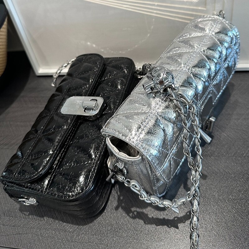 designer Summer Versatile Fashion Women's Bag Small Square Bag Women's 2025 New Super Popular Quilted Chain Bag Single Shoulder Crossbody Ba