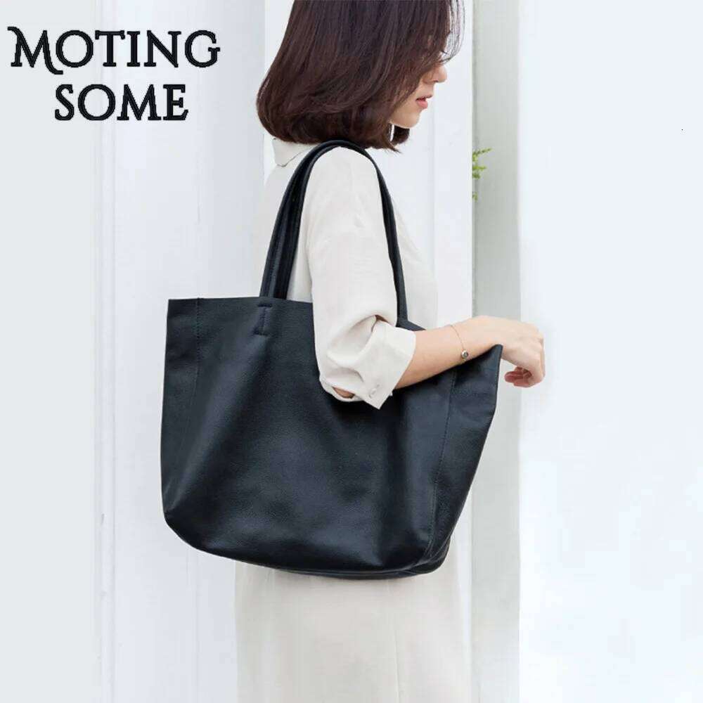Simple Style Genuine Leather Women Tote High Quality Cowhide Large Shopper Female Totes Calfskin Shoulder Bag 2021 New 250601