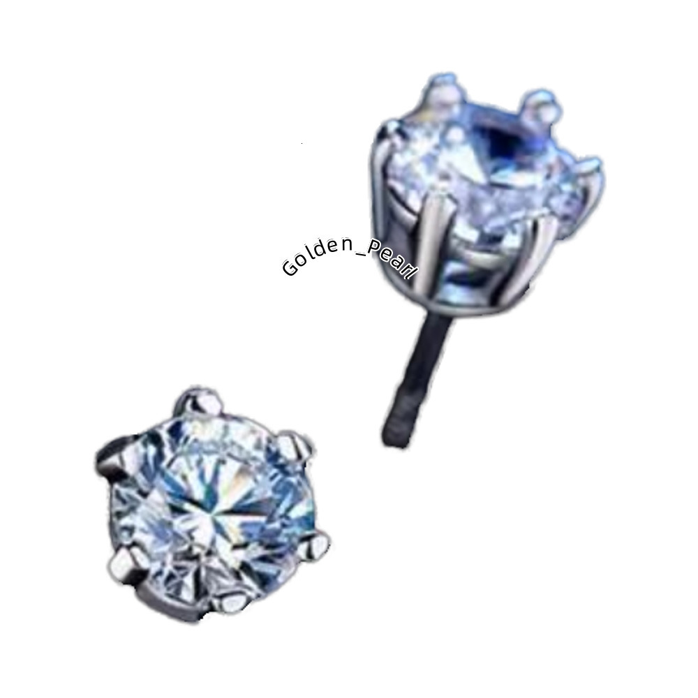 Luxury Bling Moissanite Earrings for Women Sterling Silver Wedding Studs with GRA Certificate Available