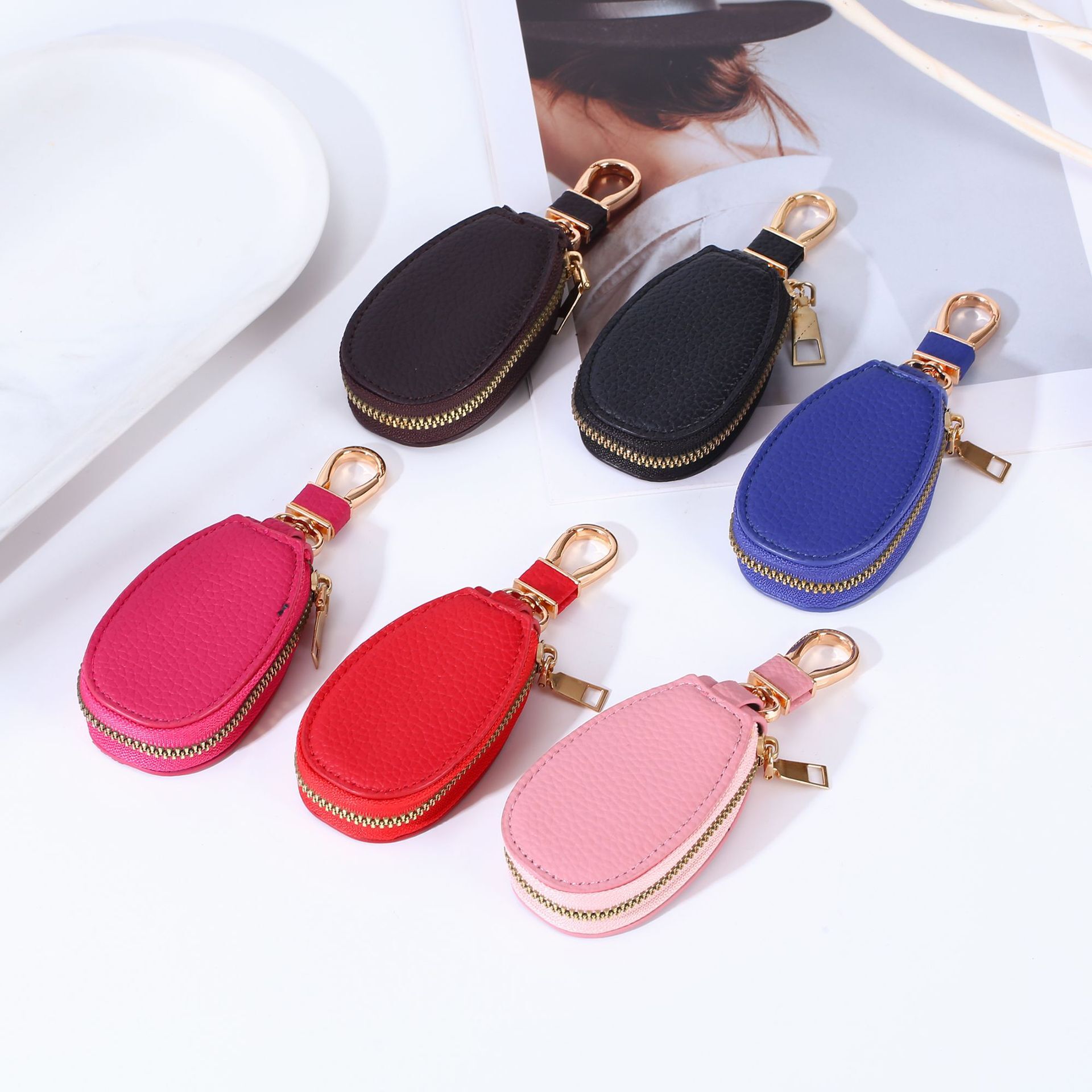 fashion Mini car key box unisex car key fashion storage creative fashionable simple pendant key bag designer men s key bag women s wallet