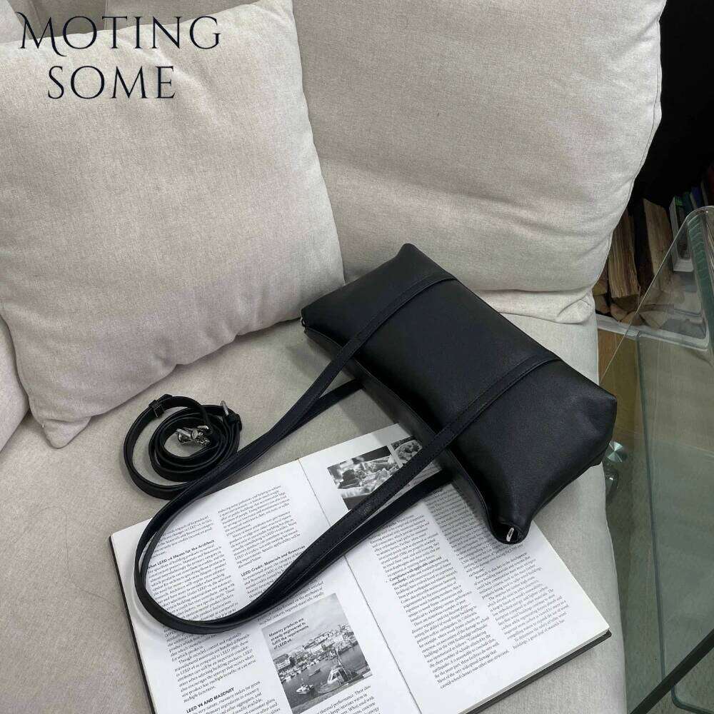 Motingsome Satchel Women Handbag And Purses Genuine Leather Cowhide Large Daily Tote Lady Shoulder Hobos Bags 2025 New