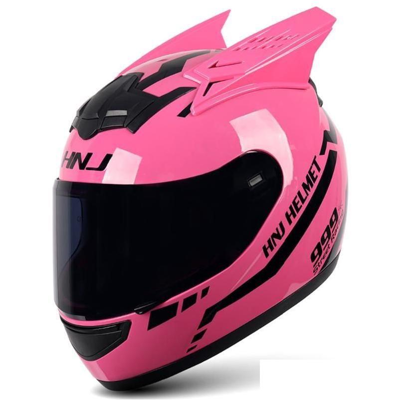 Motorcycle Helmets Women Men Moto Helmet Ear Dirt Bike Personality Fl Face Motorbike Motocross Pink Drop Delivery Automobiles Motorc Dhrwu