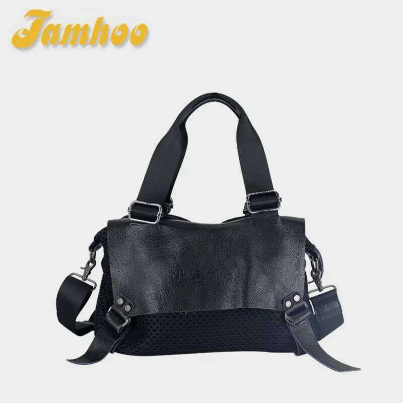 Jamhoo Large Leather Mesh Handbags Famous Brand Tote Big Ladies Shoulder Bags For Women Bolas Hobo