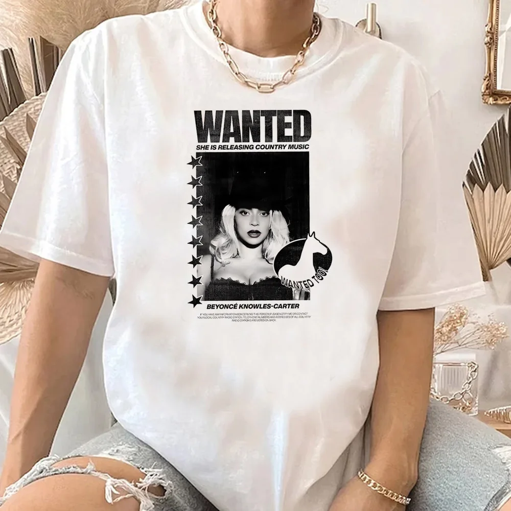 Beyonce Cowboy Carter shirt female Graphic anime 80s Pastel Retro tshirt Comfortable Digital Pop Culture Punk Pastel Classic