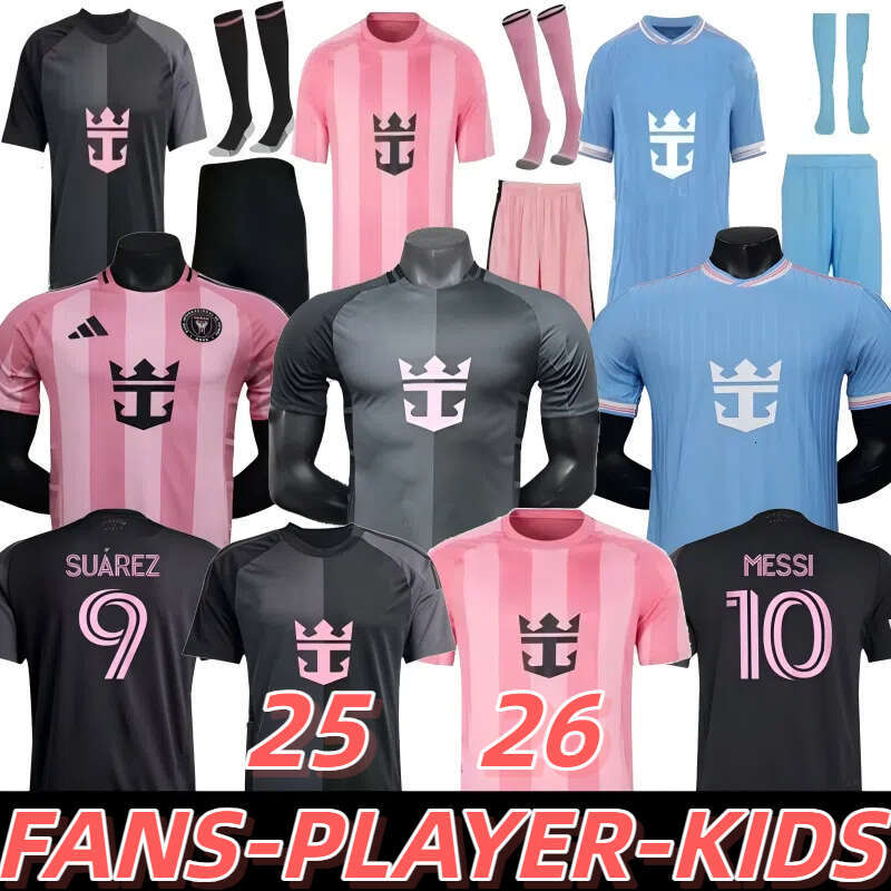 25 26 MIAMI INTERNATIONA MESSIS Soccer Jerseys Miamis SUAREZ Football Shirts 2025 2026 HIGUAIN TRAPP PELLEGRINI Martinez FC CARRANZA PIREZ MORGAN men kids Kit Fans