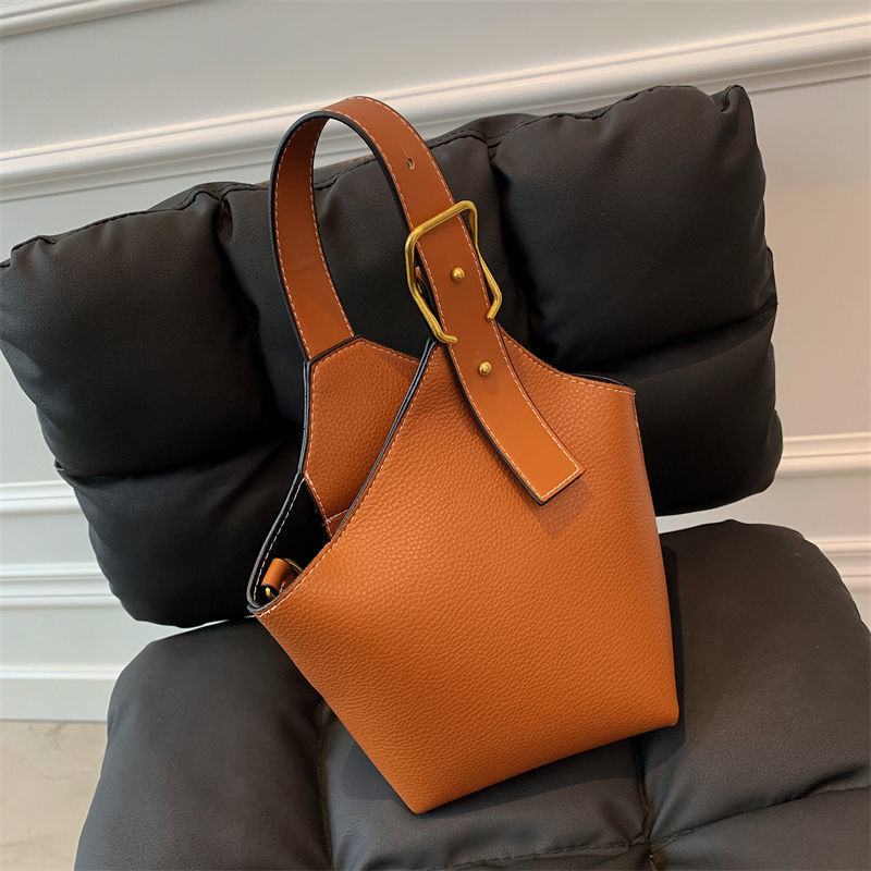 designer New Fashion Versatile Bag for Women, Vintage Color-Block Handbag, Bucket Bag, Tote Bag, Shoulder Bag, Crossbody Bag for Women