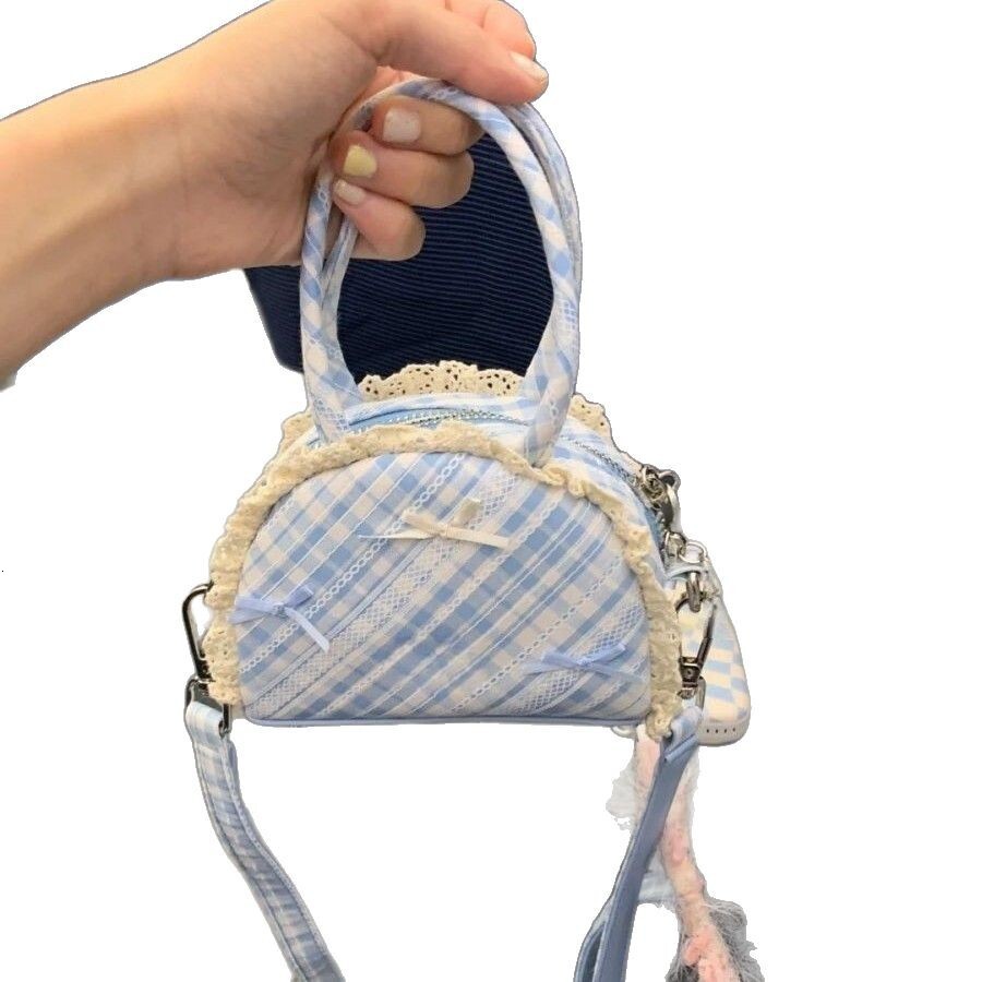 designer 2025 Spring Summer New Handbag Macaron Mini Lipstick Bag Cute Bowknot Shoulder Bag Crossbody Bag for Women