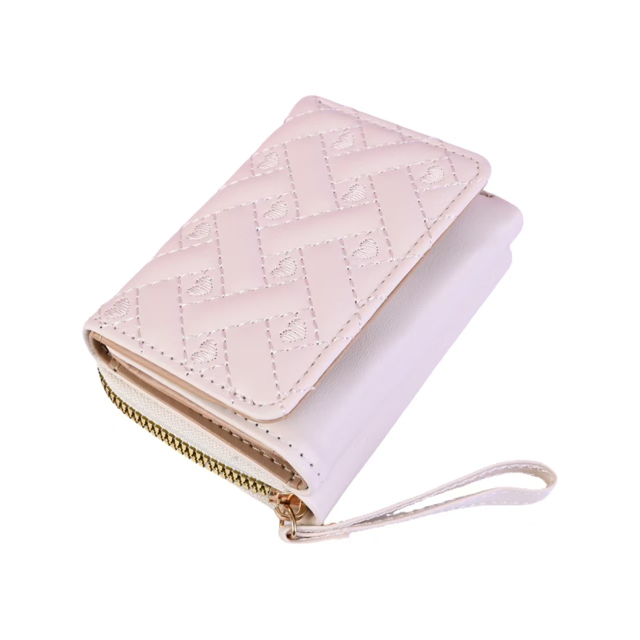 New Women s Wallet Fashion Embroidery Heart shaped Coin Wallet Designer Multi card Slot Large Capacity fashion fashion Women s Wallet