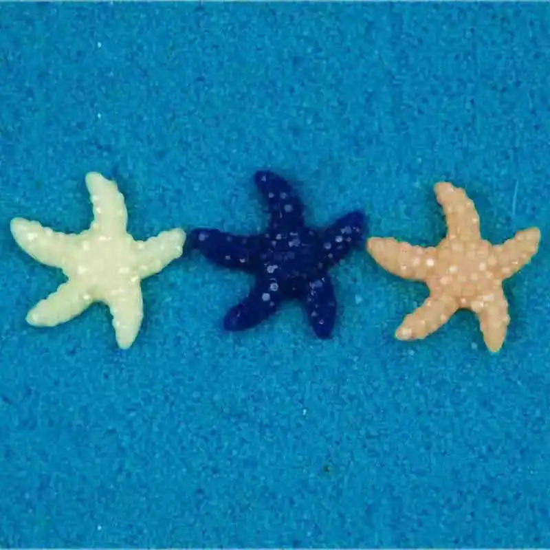 10pcs Aquarium Artificial Starfish Pink Emulational Coral Fish Tank Polyresin Starfish Decoration Sea Star Shape Ornament 250530