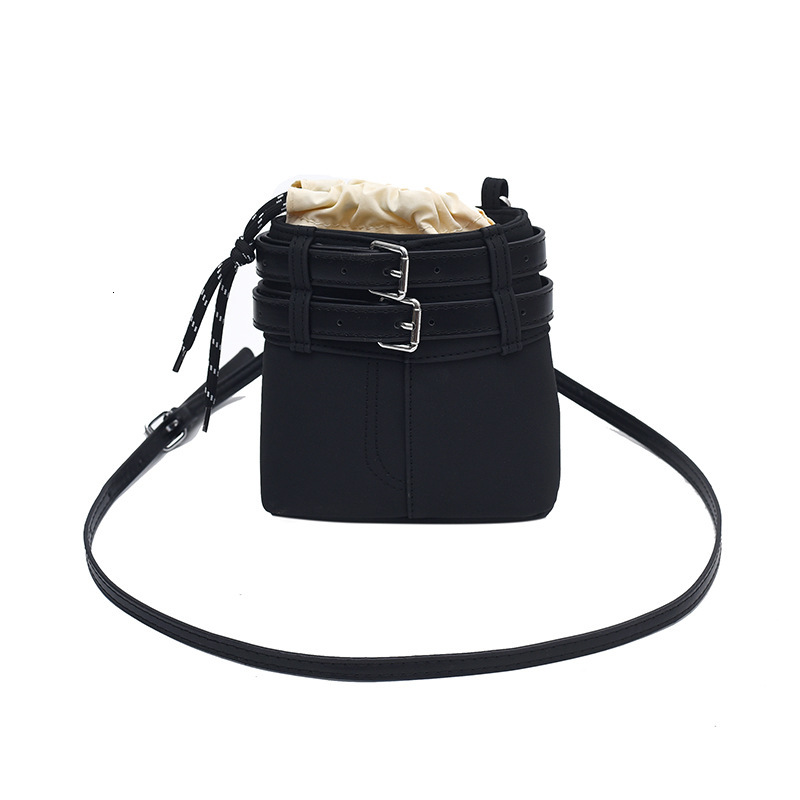 Handheld Color-block Drawstring Bucket Bag 2025 New Shopping Bag Niche Retro Free Shipping Designer Fashion Shoulder Bag Trendy High-end Crossbody Wom
