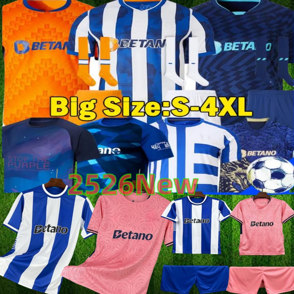 XXXL 4XL FC Portos PEPE soccer jerseys 2024 2025 2026 D.COSTA GALENO SAMU. A EUSTAQUIO FABIO VIEIRA F.NAVARRO TIAGO DJALO Football Shirts Men Uniforms Kids Kits Sets