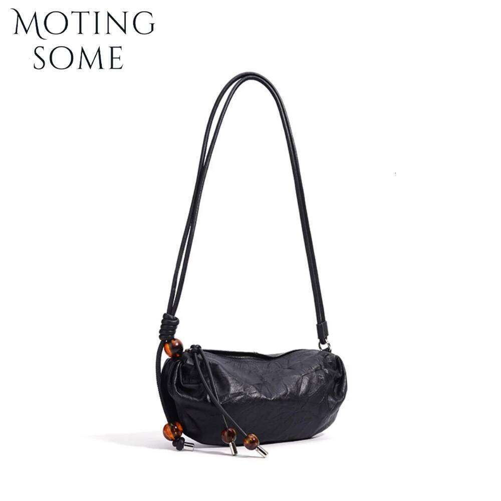 Hot Selling Motingsome Frist Layer Cowhide Women Mini Bags Shoulder Underarm Messenger Purse Soft Calfskin Saddle Pouch New Designer Bags