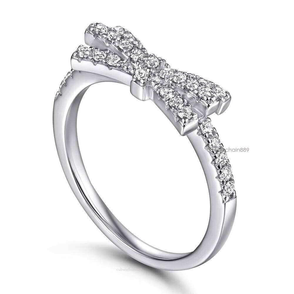 Custom Butterfly Shape Ring Moissanite or Zircon Gold Plated Jewelry Sterling for Woman Rings Sier