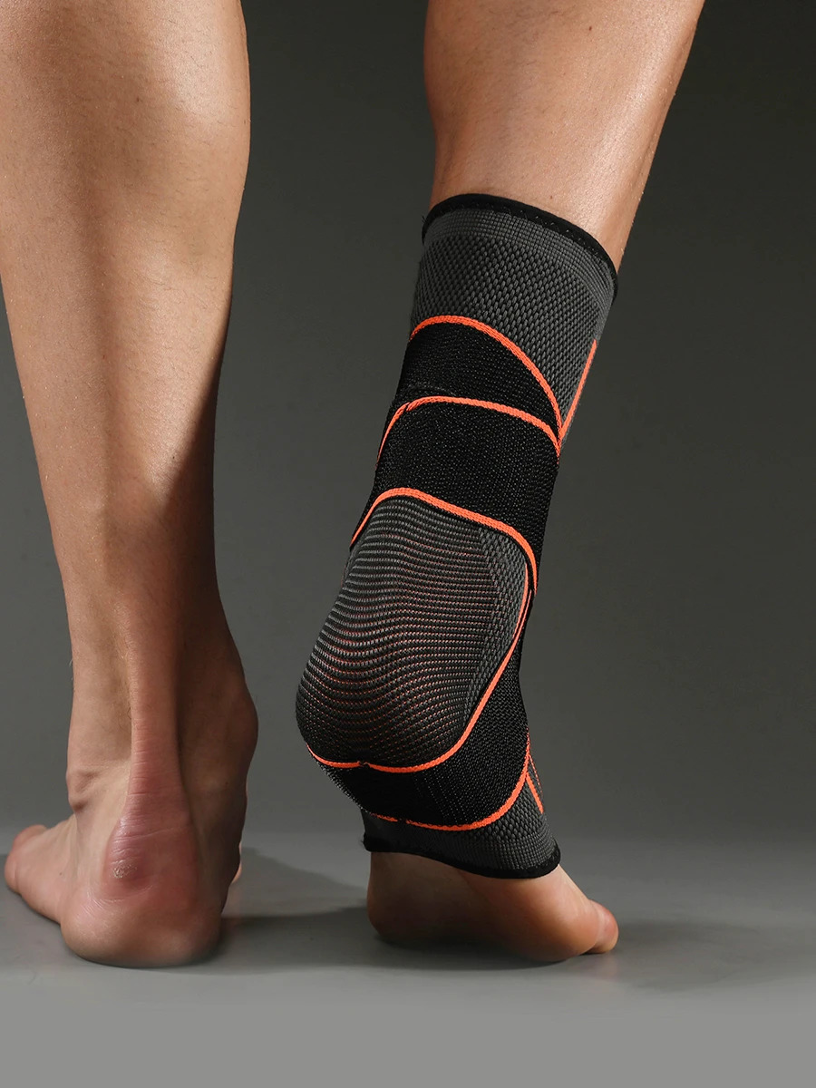 1 Pc Ankle Brace Compression Sleeve with Adjustable Straps Arch Support Foot Stabilizer 250530