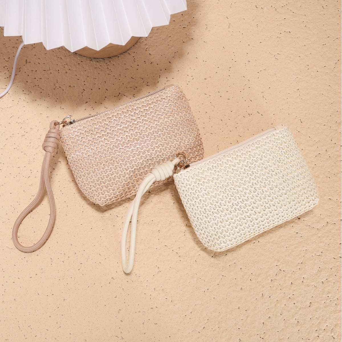 New Summer Straw Woven Bag Small Wallet Coin Wallet Designer Men's Keybag Women's Fashion Wallet Women's Fashion Handbag