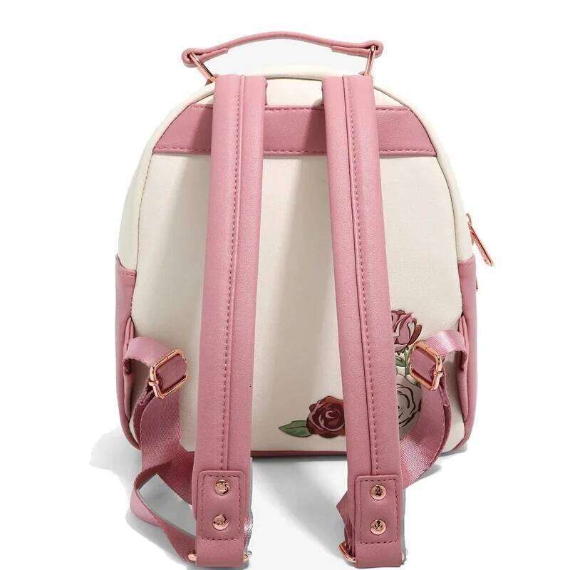 Designer Bag New Loungefly Beauty Beast Couple Rose Mini Ladies Casual And Fashionable Outdoor Backpack Gift