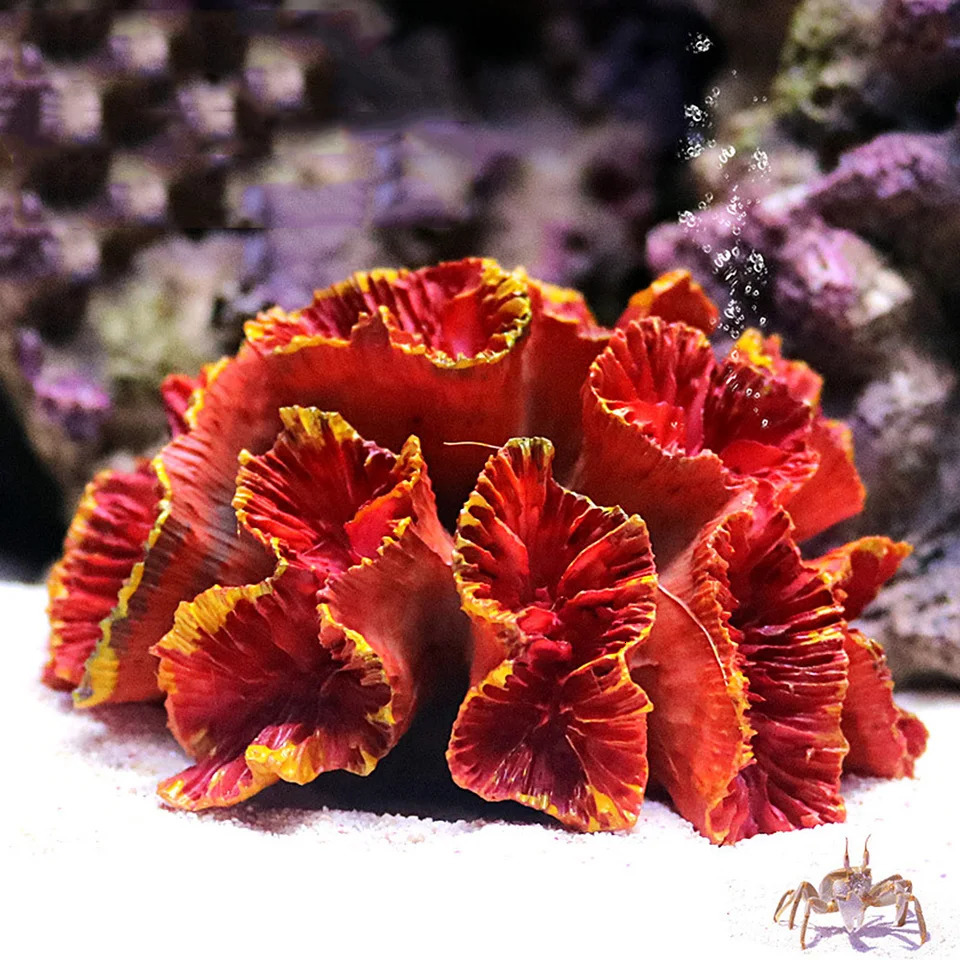 Resin Coral Reef Aquarium Ornaments Fish Tank Decor Resin Coral Home Tank Decor 250530