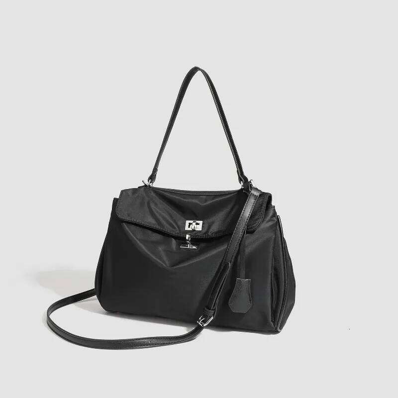 New Niche Design Nylon Buttote Bag Versatile Large Capacity Commuter Hand-Held Shoulder Crossbody