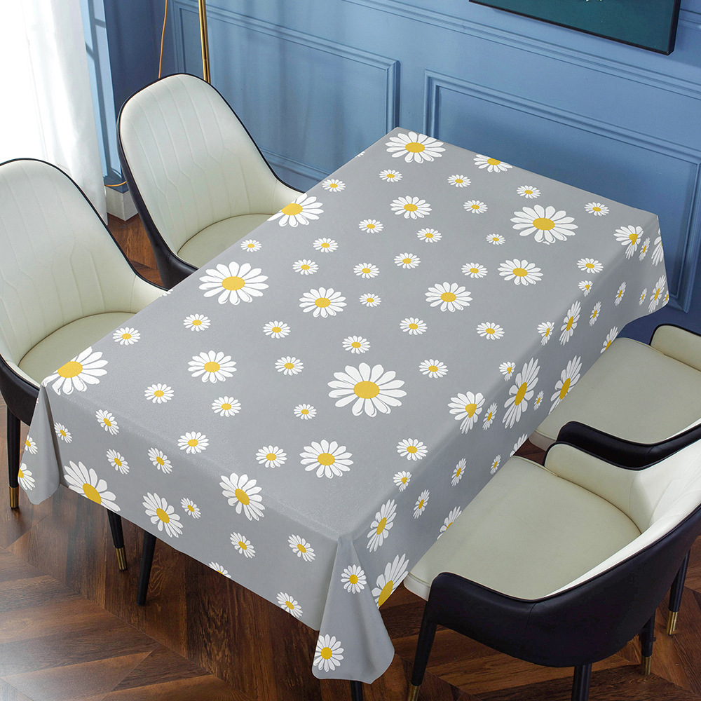 T0500 European hotel light luxury restaurant small fresh waterproof and oil-proof washable dust-proof non-slip home table cloth desk mat
