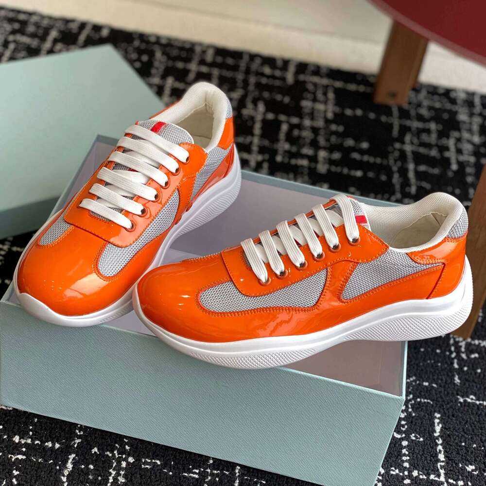 2025 Newest Spring Top Version Casual Tennis For Man And Woman Patent Leather Round-Toe Lace-Up Sneakers Lovers Shoes