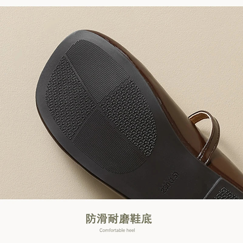 Womens Round Toe Mary Jane Flats - Fashion Casual Ballet Slip-Ons for Ladies Comfortable Daily Office Wear Flat Shoes for 250528