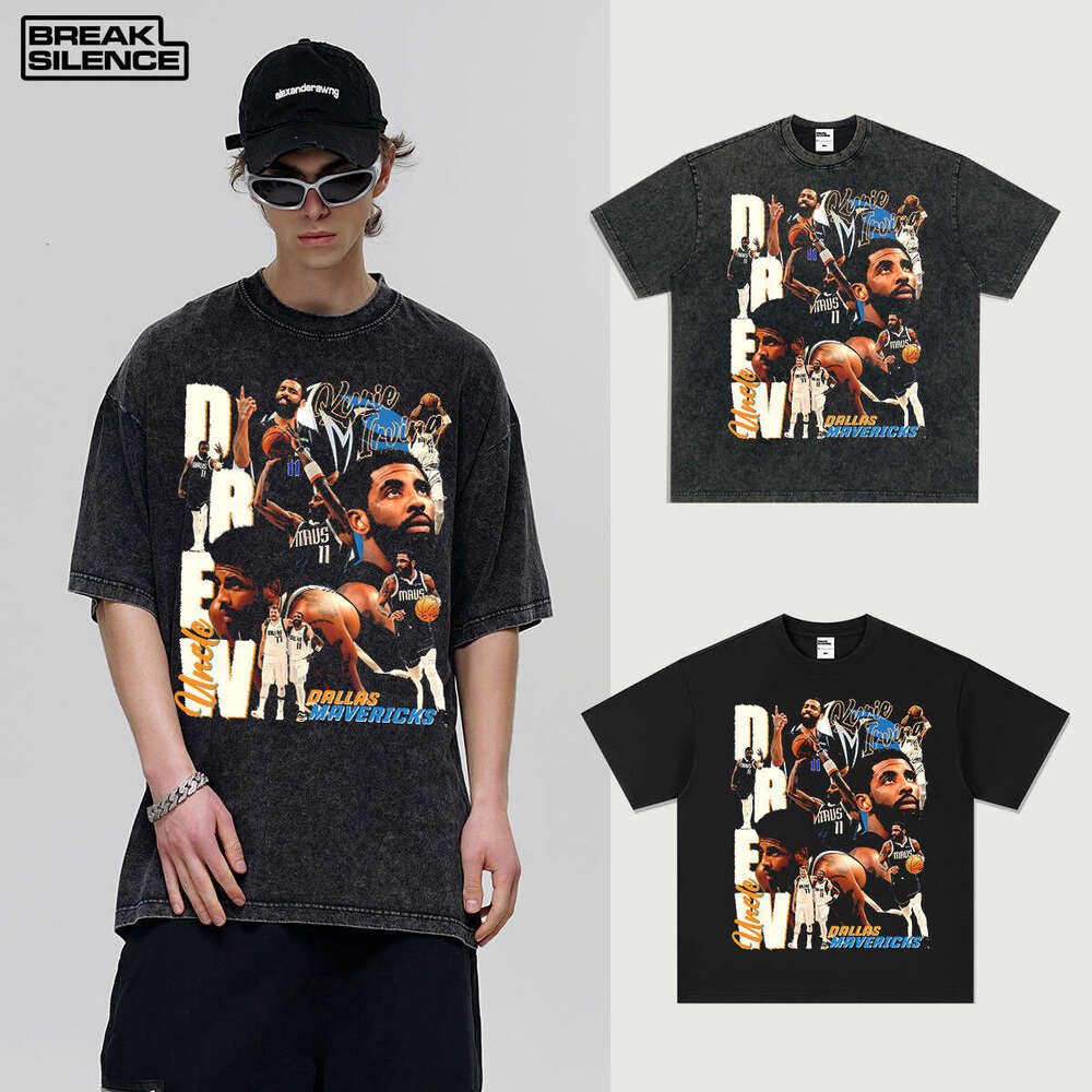 Summer New American Style Short Sleeve T-Shirt Loose Round Neck Trendy Brand Small Neckline Men