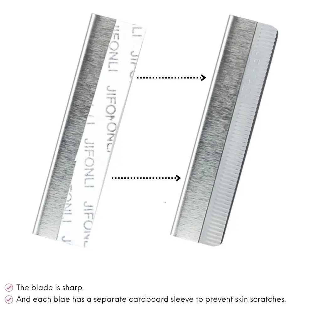 Eyebrow Trimmer Razor Blade 100pcs Stainless Steel Microblading eyebrow Knife for Permanent Makeup Brow Tattoo Beauty Tool 250516