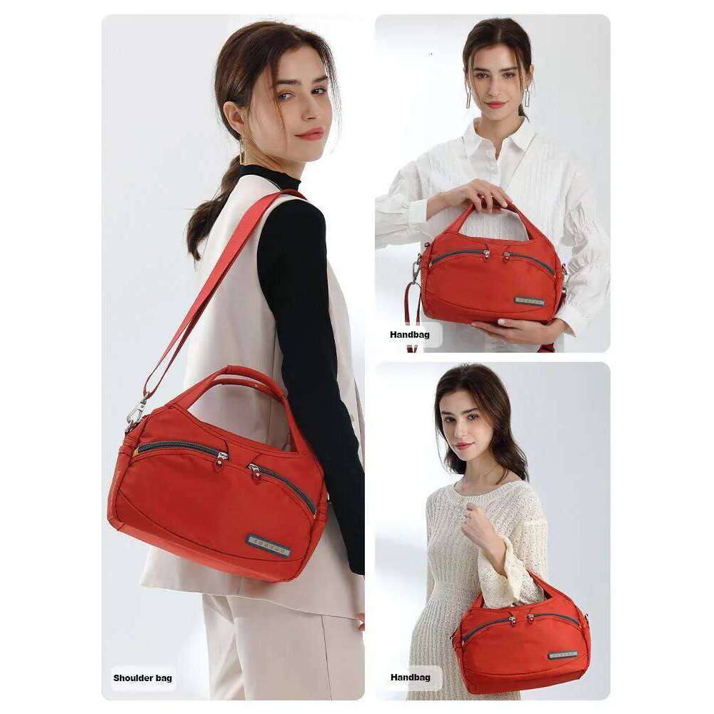 Fouvor Women's Nylon Bag 2025 New Fashion Large Capacity Shoulder Bags Oxford Handbag Ladies Casual Travel Canvas Tote 2587-10