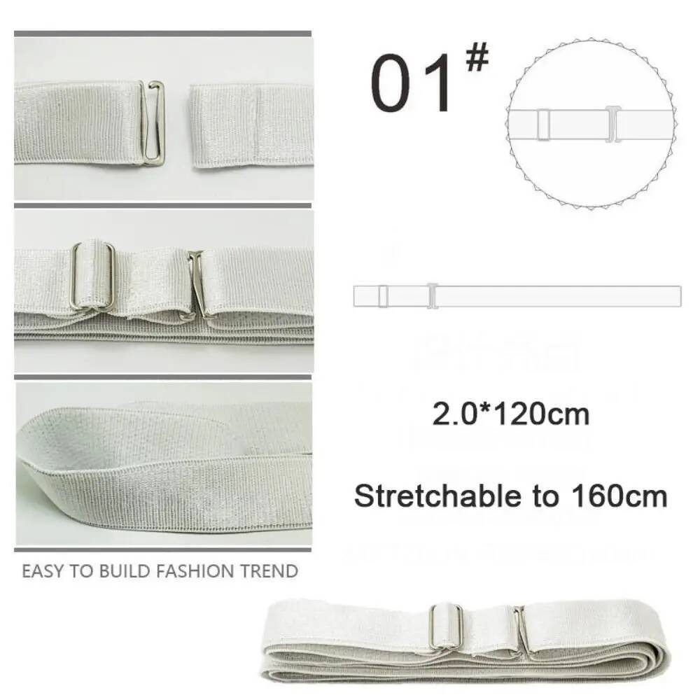 Stay Lock Belt for Men Women Keep Tucked In Adjustable Elastic Non-slip Wrinkle-Proof Shirt Holder Strap