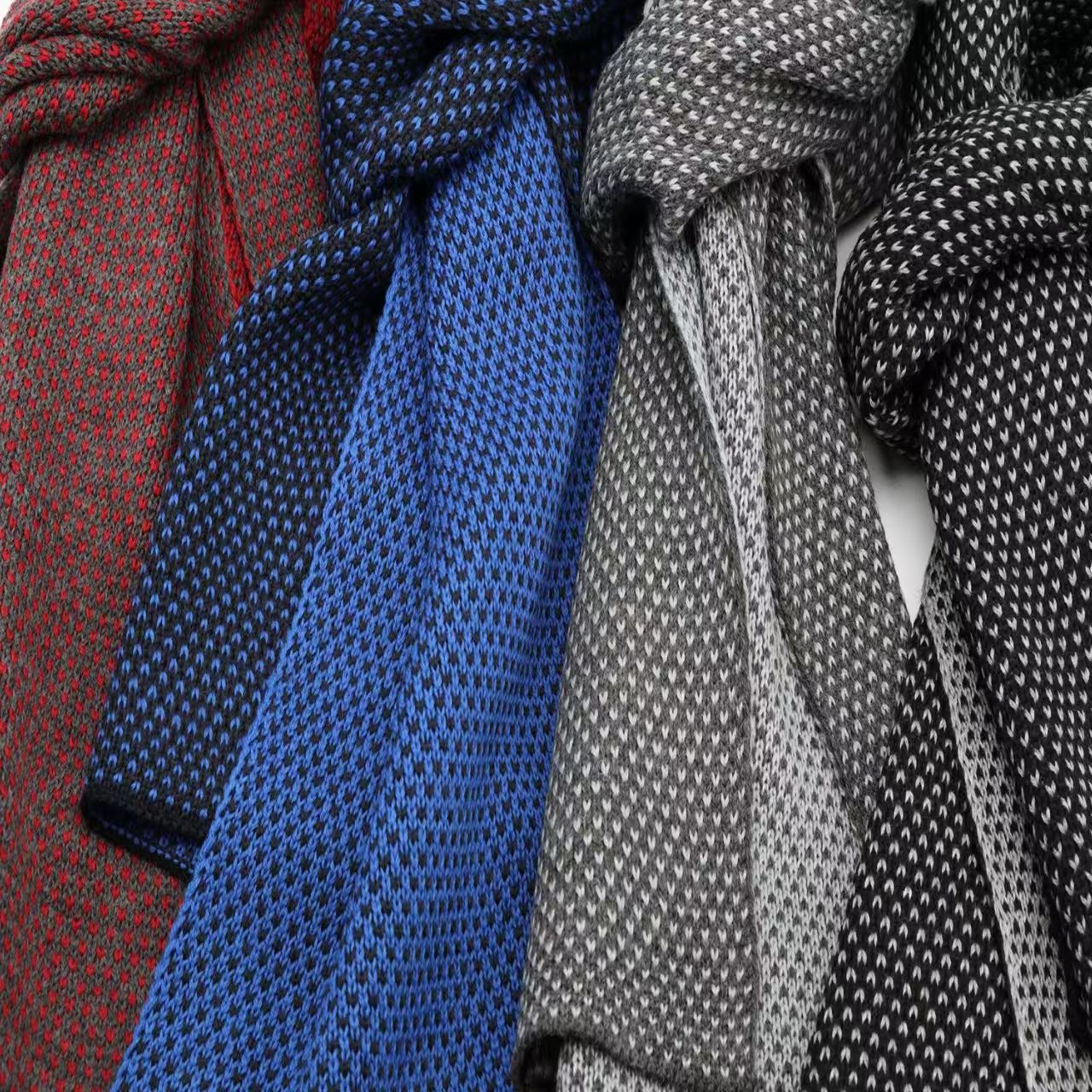 T861 knitted wool scarf winter warm leisure high-end scarf wool acrylic blended knitted scarf
