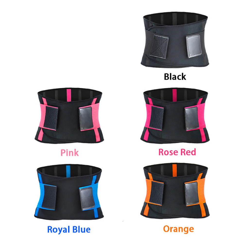 Lumbar Support Belt Lower Back Brace Abdominal Binder Men Women Waist Trainer Corset Sweat Slim Belt for Sports Gym Pain Relief 250523