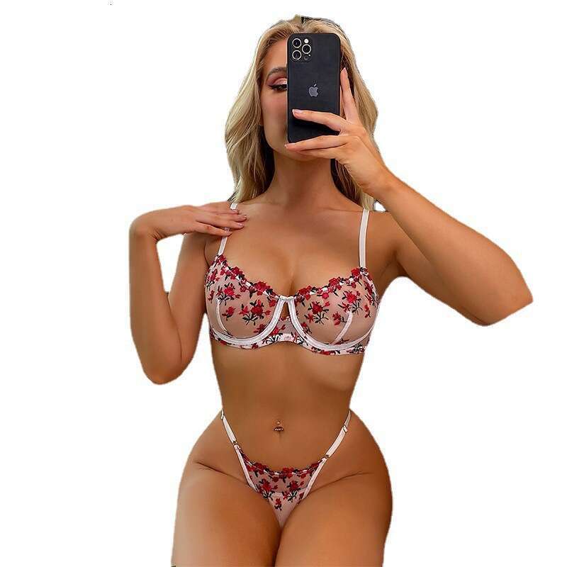 Spell Lingerie Porn Suits INS Hot Selling Sexy Set Embroidered Floral Passion Underwear Sexy Lingerie