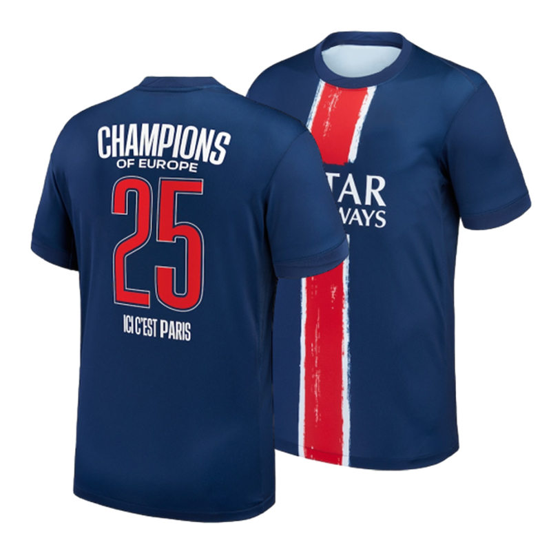 psges jersey 25 26 Ousmane Dembele jersey Khvicha Kvaratskhelia Football Shirt GonCalo Ramos Gianluigi Donnarumma kit Soccer Jerseys kids paris st ger