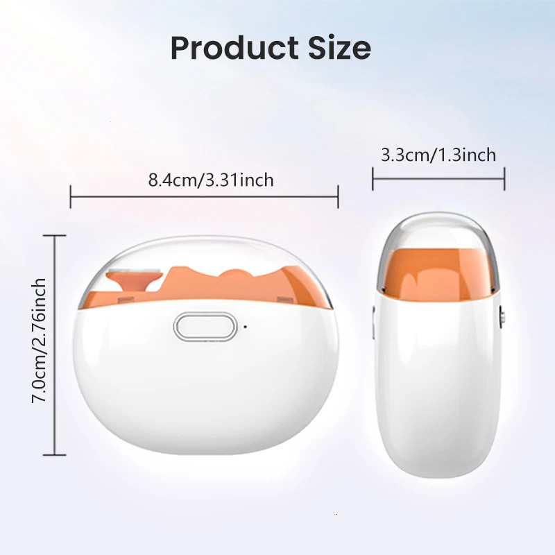 Portable Fingernail Cutter Grinder Scrap Storage 3 in 1 Electric Nail Trimmer Automatic Nail Clipper with Polisher Light 250530