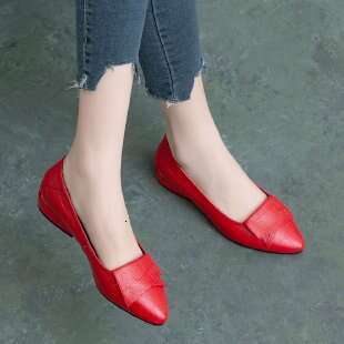 Women's Single 2023 Spring and Autumn New Thick Heel Mom Soft Sole Small Leather Shoes for Women
