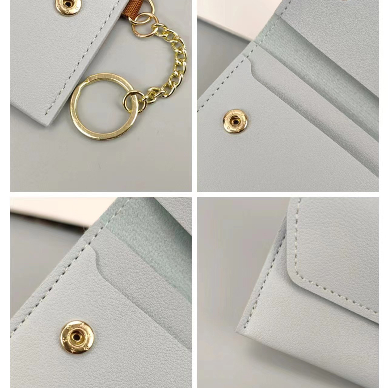 Cross border thin buckle simple women s coin wallet bank card clip coin fashion wallet fashion designer fashionable women s handbag wallet