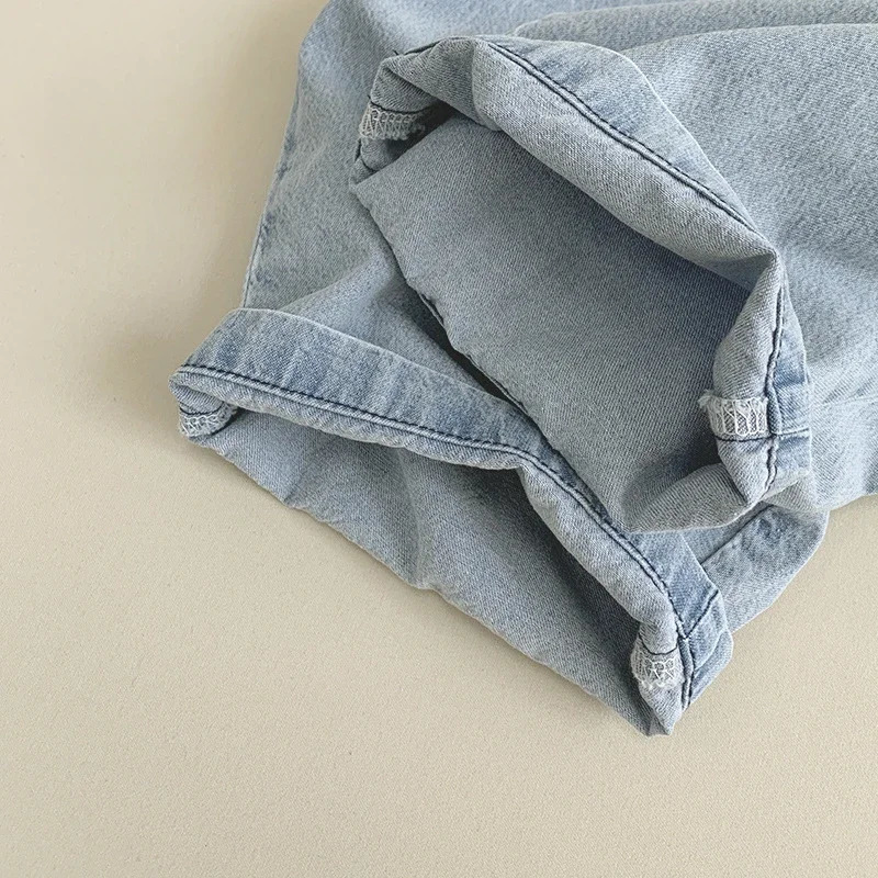 Children 1-5 Years Old Spring Summer Thin Jeans Boys Loose Casual Pants Fashion Girls Pants 250527