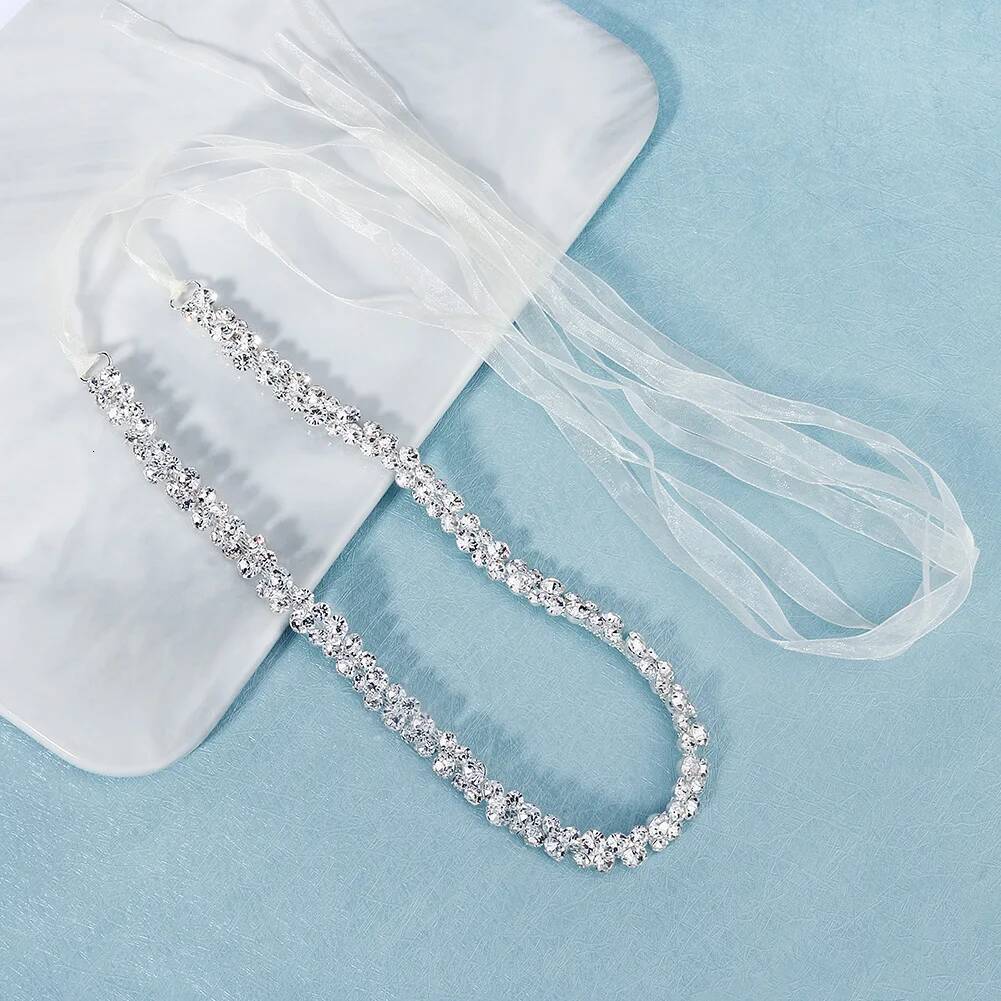Bridal Handmade Rhinestone Belts for Women Accessories Party Crystal Wedding Dress Belt Strass Bride Sash Bridesmaid Gift