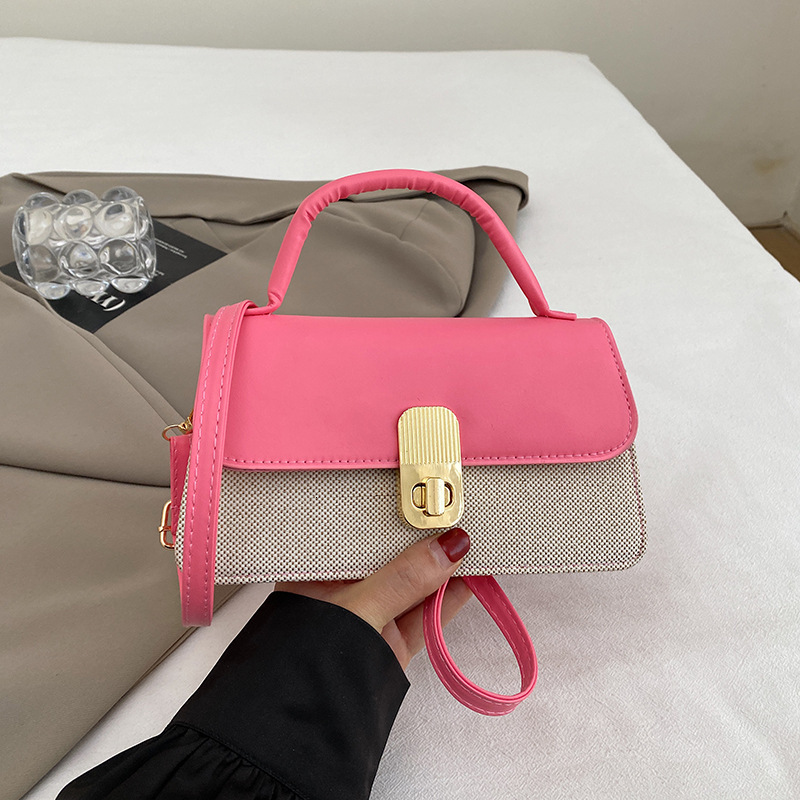 Trendy And Stylish Women's Bag 2025 New Commuter Shopping Bag Fashion Versatile Crossbody Color Block Free Shipping Designer Underarm Small Squar