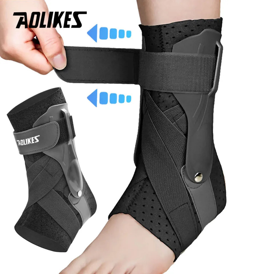 AOLIKES 1PCS Ankle Sprained Support Brace Splint Stabilizer Protect for Injury Recovery Achilles Tendonitis 250530