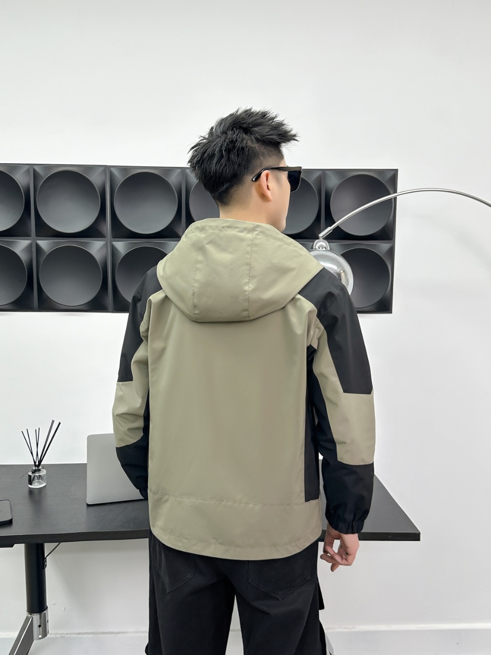 2025 New Summer Lazy Style Water Ink Dyeing Short Sleeve Shirt High-end Fashion Casual Versatile Set for