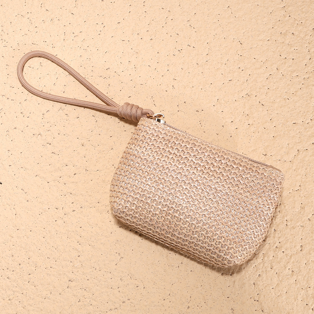 New Summer Straw Woven Bag Small Wallet Coin Wallet Designer Men's Keybag Women's Fashion Wallet Women's Fashion Handbag