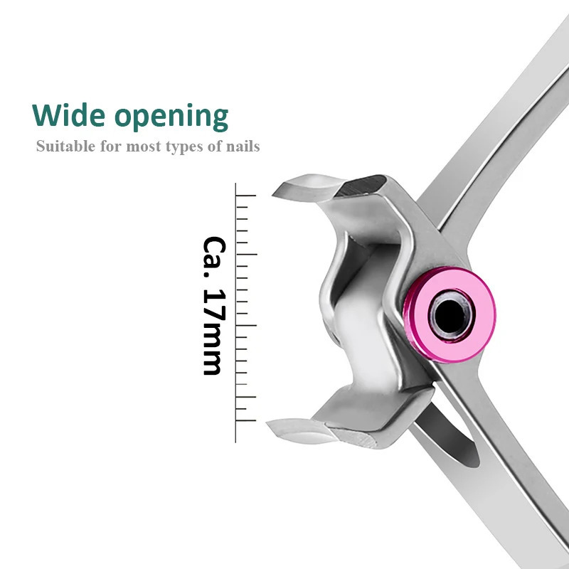 High-quality Wide Jaw l Nail Clippers Cutter Trimmer Manicure Scissors Thick Hard Toenail Fingernail Pedicure Tools 250530
