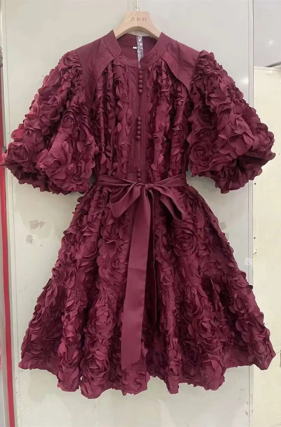 Women Dresses Summer Elegant Luxury 3D Flower Evening Dresses Women Summer Holiday Bubble Sleeve Party Prom Dress Formal Occasion 2025