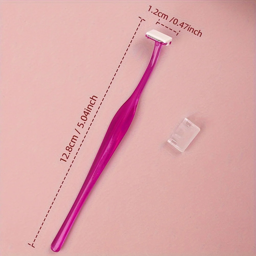 3pcs Eyebrow Razor Set Tshaped Stainless Steel Safety Shaping Shaper and Shaver with Protective Cover 250516